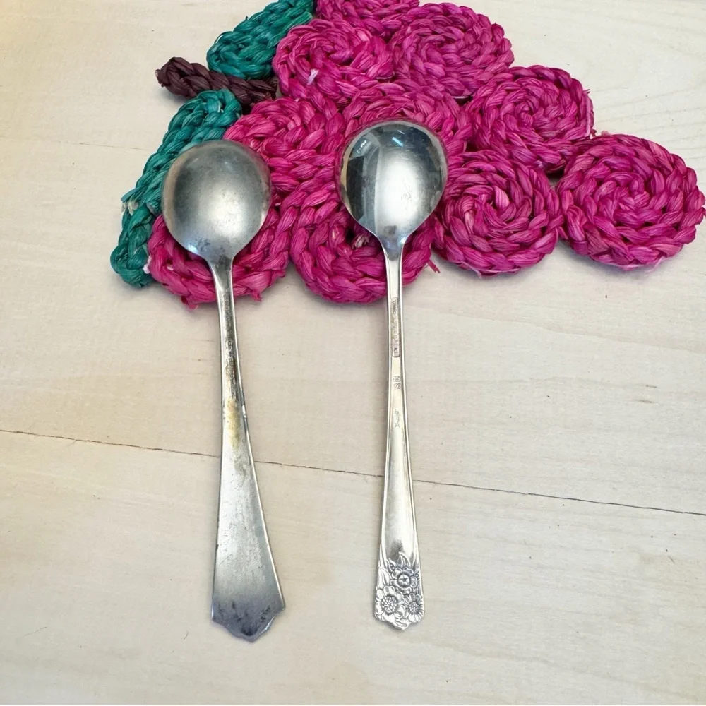 Vintage Marked WM Rogers & Son IS April & Continental 1886 Silver Plate Spoons